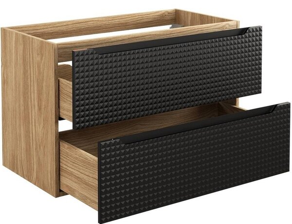 LUXOR Black 82-90-2S-DU skrinka s umývadlom 90 cm