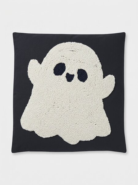 Sinsay - Halloweenská dekoratívna obliečka na vankúš s plastickým motívom ducha - viacfarebná
