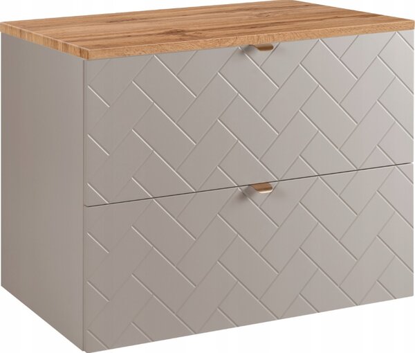 TREND kašmír K80DC závesná skrinka pod umývadlo 80 cm