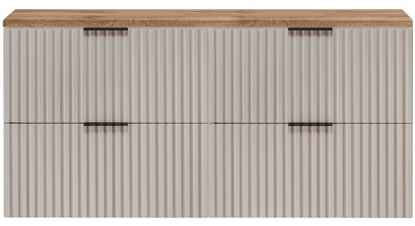FLOW kašmír K120DC závesná skrinka pod umývadlo 120 cm