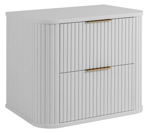 ELEGANCE biela W60 závesná skrinka pod umývadlo 60 cm s vrchnou doskou