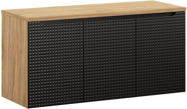 LUXOR Black 82-120-3D-D závesná skrinka pod umývadlo 120 cm
