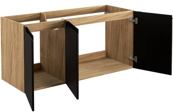 LUXOR Black 82-120-3D-D závesná skrinka pod umývadlo 120 cm