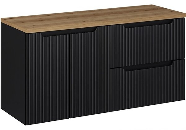 NOVA BLACK 82-120-DD skrinka pod umývadlo 120 cm