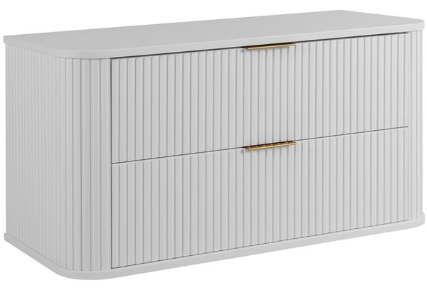 ELEGANCE biela W100 závesná skrinka pod umývadlo 100 cm s vrchnou doskou