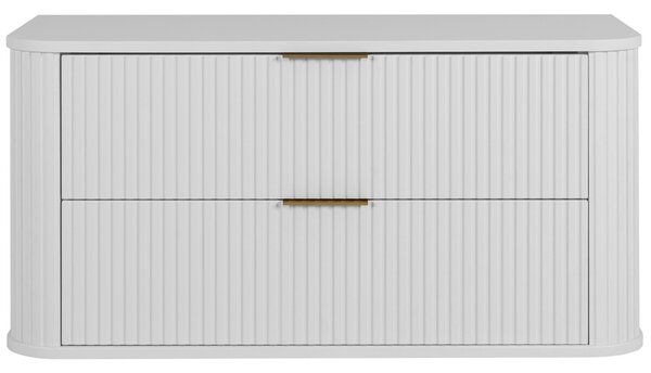 ELEGANCE biela W100 závesná skrinka pod umývadlo 100 cm s vrchnou doskou