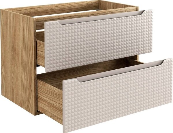 LUXOR Beige 82-80-2S-D závesná skrinka pod umývadlo 80 cm