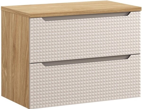 LUXOR Beige 82-80-2S-D závesná skrinka pod umývadlo 80 cm
