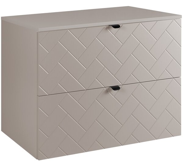 TREND kašmír K80DK závesná skrinka pod umývadlo 80 cm