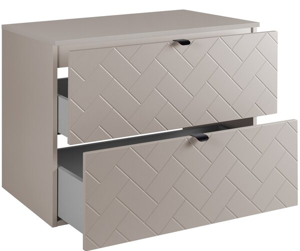 TREND kašmír K80DK závesná skrinka pod umývadlo 80 cm