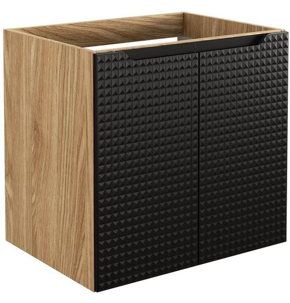 LUXOR Black 82-60-2D závesná skrinka pod umývadlo 60 cm