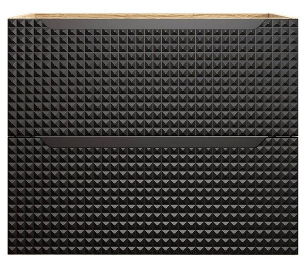 LUXOR Black 82-70-2S závesná skrinka pod umývadlo 70 cm