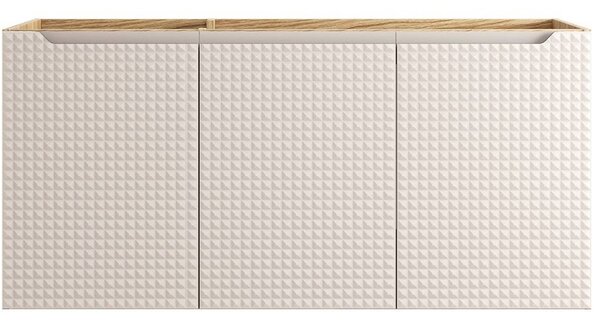 LUXOR Beige 82-120-3D závesná skrinka pod umývadlo 120 cm