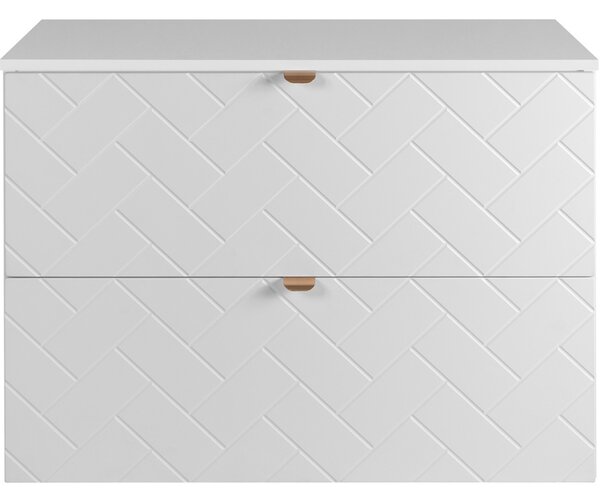 TREND biely matný W80DW závesná skrinka pod umývadlo 80 cm