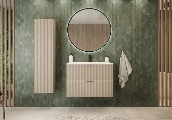 FLOW kašmír K80 závesná skrinka pod umývadlo 80 cm