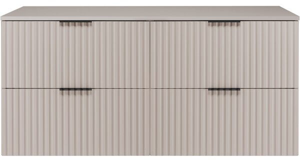 FLOW kašmír K120DK závesná skrinka pod umývadlo 120 cm