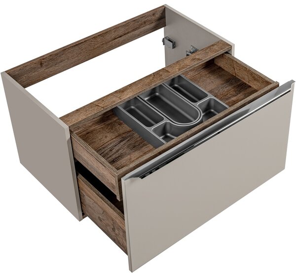 SANTA FE Taupe 82-80-B-2S skrinka pod umývadlo 80 cm