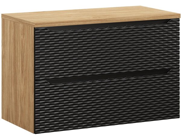 OCEAN Black 82-90-2S-D skrinka pod umývadlo 90 cm