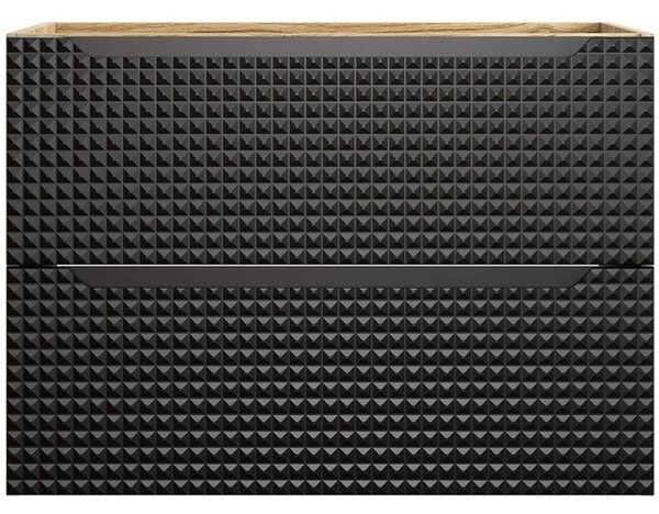 LUXOR Black 82-80-2S závesná skrinka pod umývadlo 80 cm