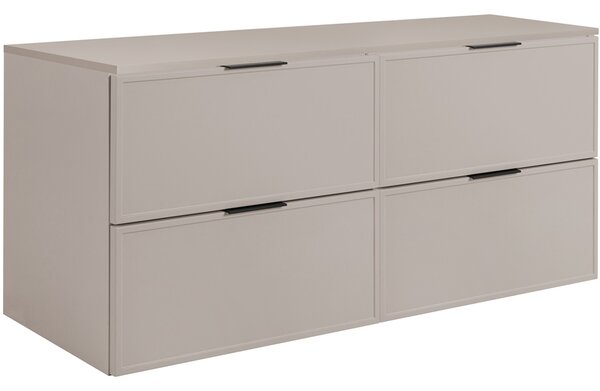 SLIM kašmír K120DK závesná skrinka pod umývadlo 120 cm