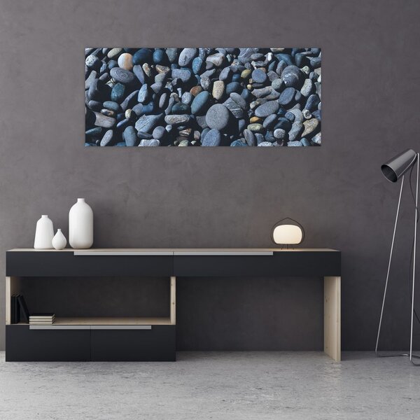 Obraz plážových kamienkov (120x50 cm)
