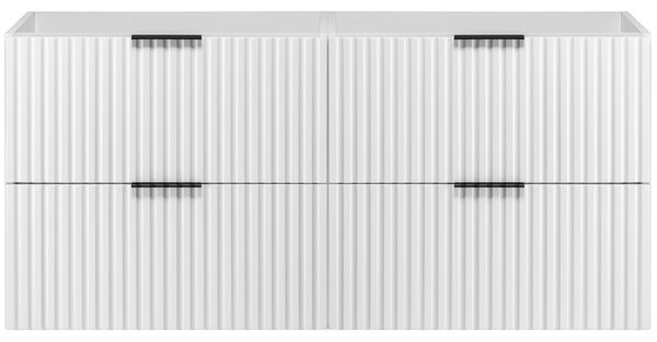 FLOW biely matný W120 závesná skrinka pod umývadlo 120 cm