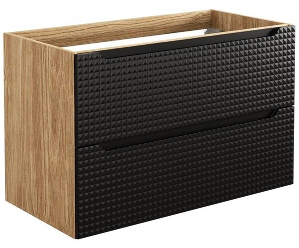 LUXOR Black 82-90-2S závesná skrinka pod umývadlo 90 cm
