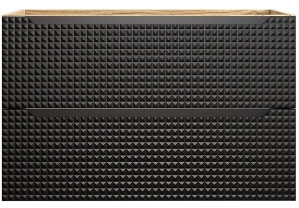 LUXOR Black 82-90-2S závesná skrinka pod umývadlo 90 cm