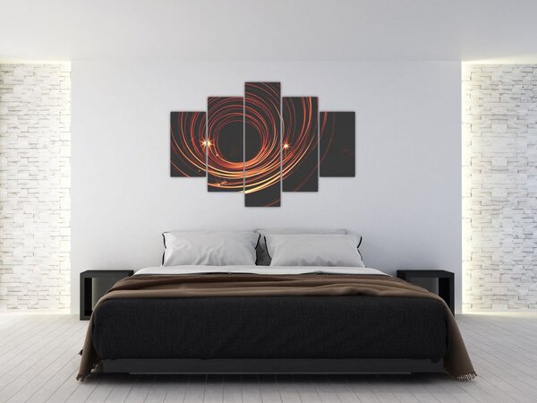 Obraz abstraktných liniek (150x105 cm)