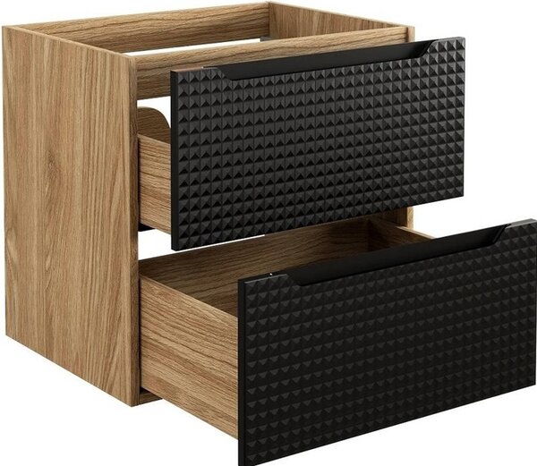 LUXOR Black 82-60-2S-DU skrinka s umývadlom 60 cm