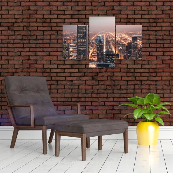 Obraz svietiacej metropoly (90x60 cm)