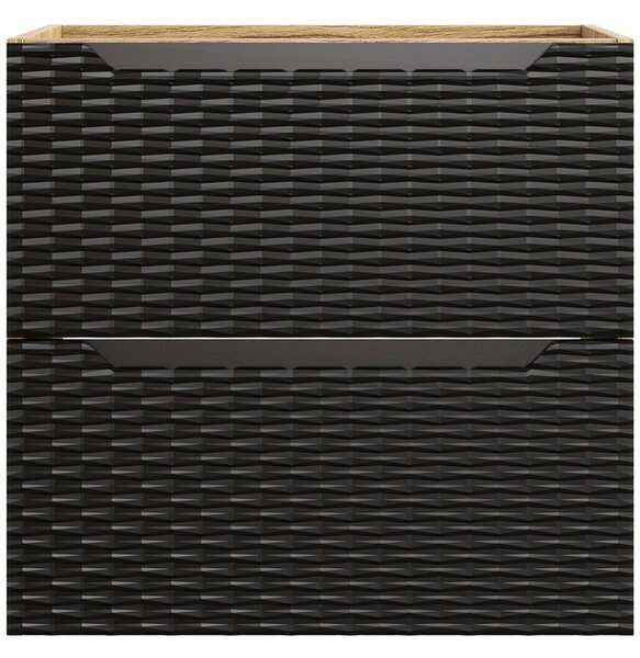 OCEAN Black 82-60-2S-DU skrinka s umývadlom 60 cm