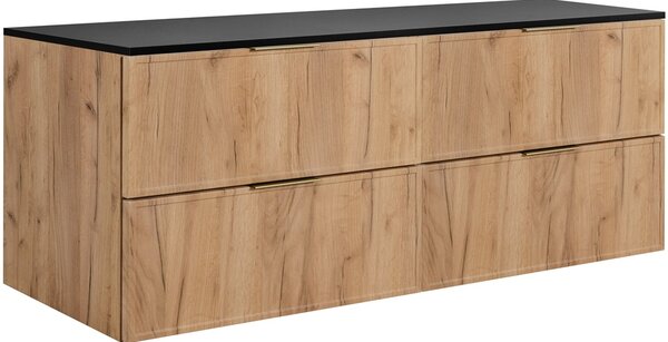 SLIM dub craft zlatý C160DB závesná skrinka pod umývadlo 160 cm