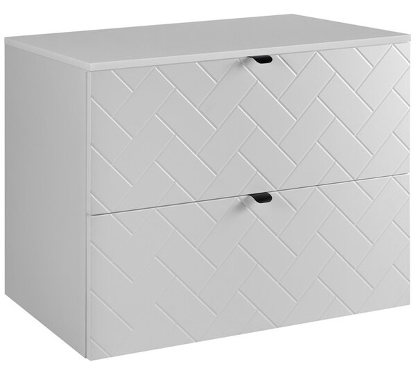TREND biely matný W80 závesná skrinka pod umývadlo 80 cm