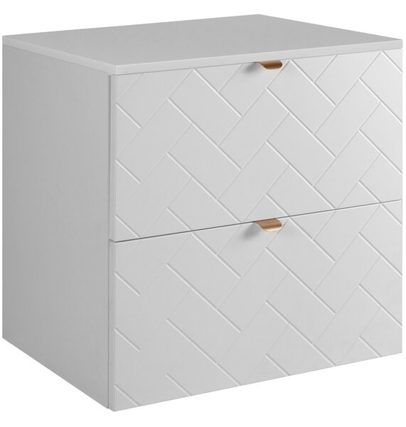 TREND biely matný W60DW závesná skrinka pod umývadlo 60 cm