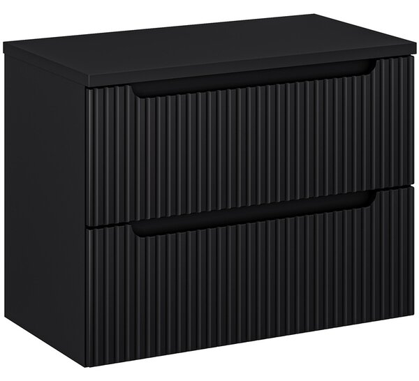 NOVA BLACK 82-80-2S-DC skrinka pod umývadlo 80 cm