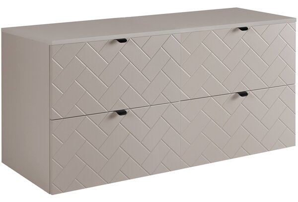 TREND kašmír K120DK závesná skrinka pod umývadlo 120 cm