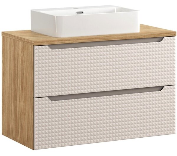 LUXOR Beige 82-90-2S-DU skrinka s umývadlom 90 cm