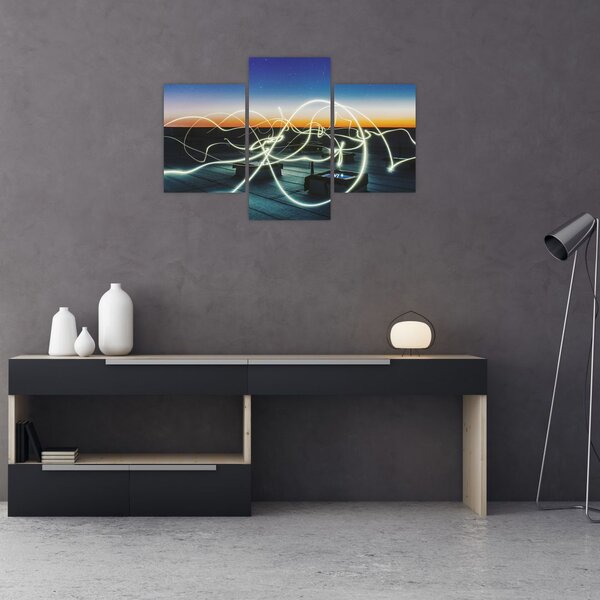 Obraz - pohľad na oblohu zo strechy (90x60 cm)