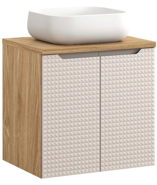 LUXOR Beige 82-60-2D-DU závesná skrinka s umývadlom 60 cm