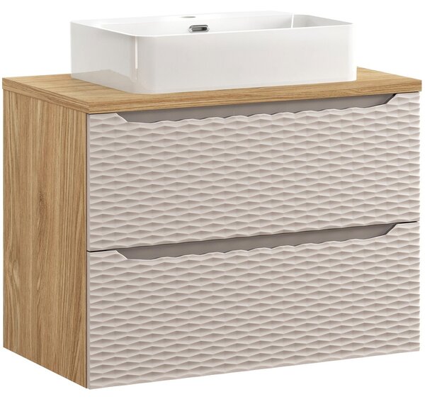 OCEAN Beige 82-80-2S-DU skrinka s umývadlom 80 cm