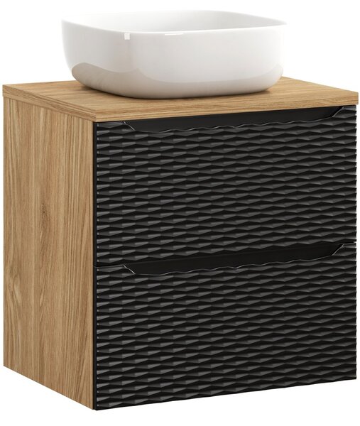 OCEAN Black 82-60-2S-DU skrinka s umývadlom 60 cm