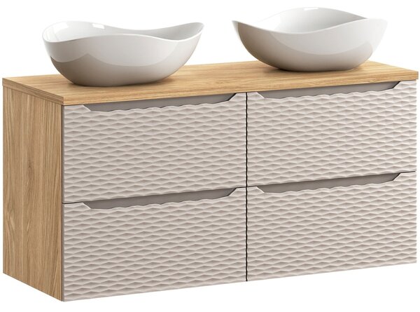 OCEAN Beige 82-120-60-60-4S-DU skrinka s umývadlom 120 cm