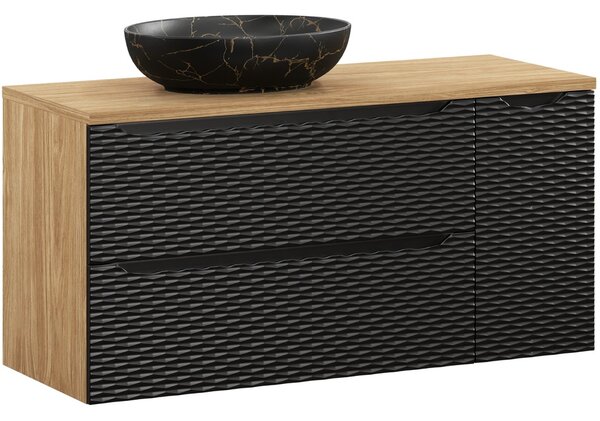 OCEAN Black 82-120-90-30-2S-DU skrinka s umývadlom 120 cm