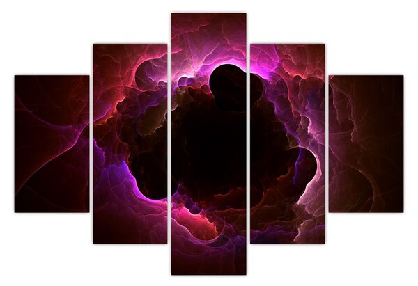 Obraz - abstrakcie mraku (150x105 cm)
