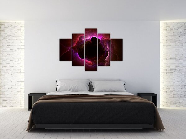 Obraz - abstrakcie mraku (150x105 cm)