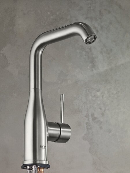 GROHE Essence Professional - Páková umývadlová batéria, veľkosť L, supersteel 24174DC1