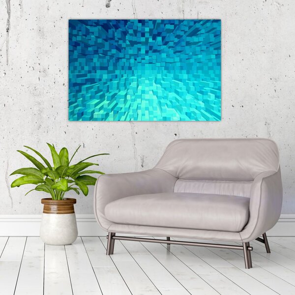 Obraz - abstraktné kocky (90x60 cm)