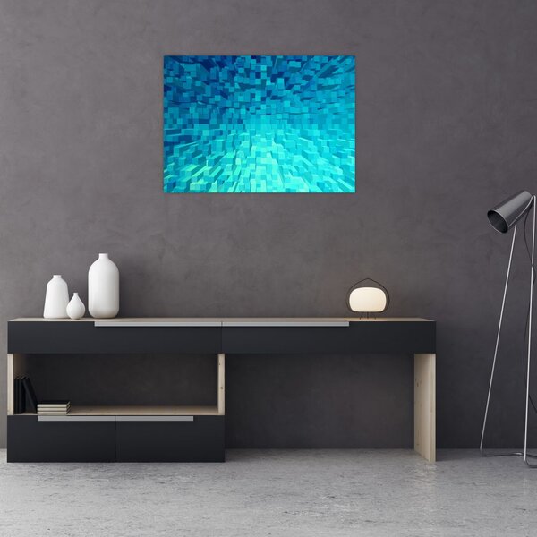 Obraz - abstraktné kocky (70x50 cm)