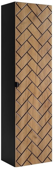 TREND dub craft zlatý C35 vysoká skrinka do kúpelne